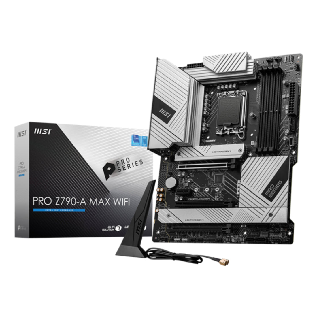 MSI Pro Z790-A Max WIFI DDR5 LGA1700 Intel ATX Gaming Motherboard - اللوحة الأم - Store 974 | ستور ٩٧٤
