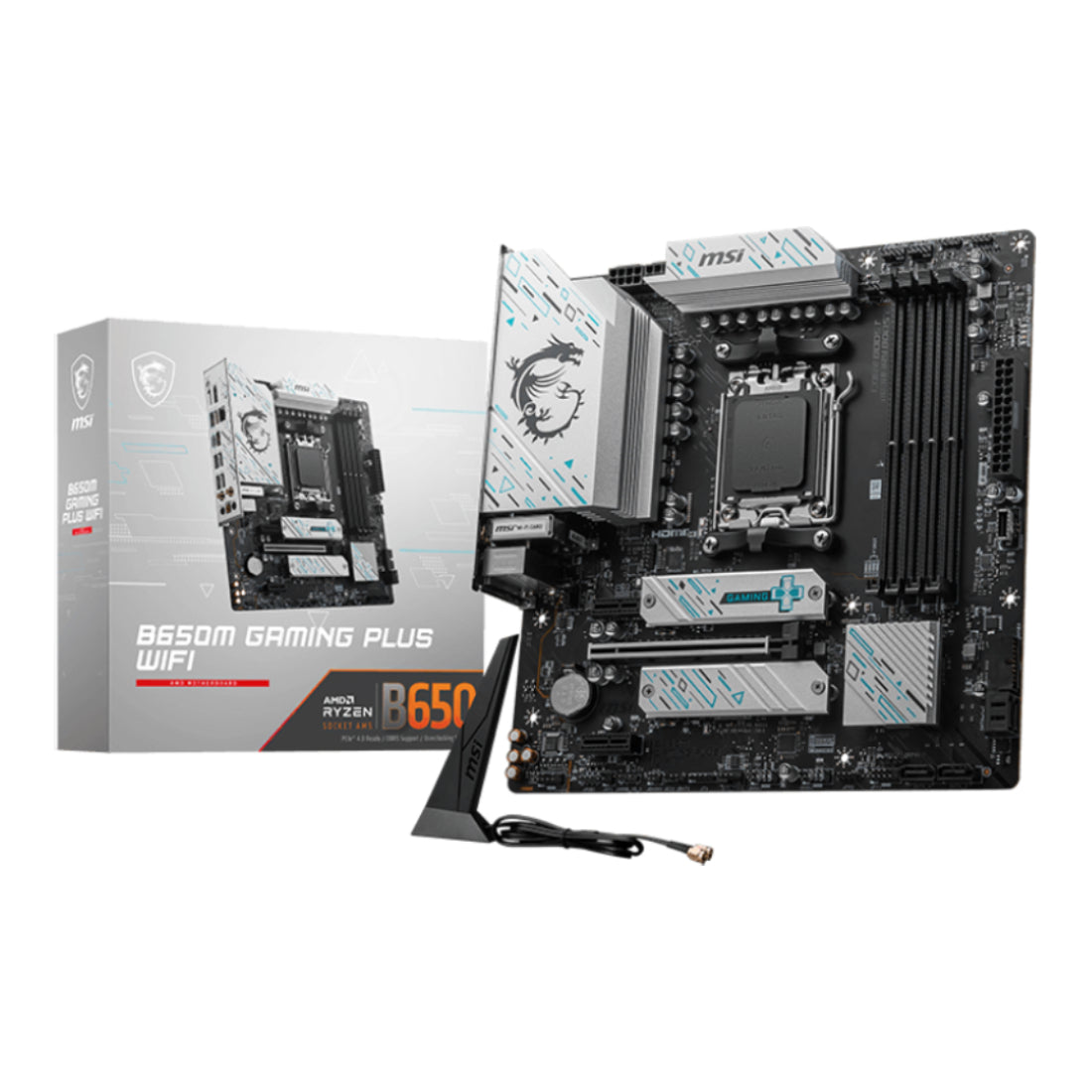 MSI B650M Gaming Plus WIFI DDR5 AM5 AMD mATX Gaming Motherboard - اللوحة الأم - Store 974 | ستور ٩٧٤
