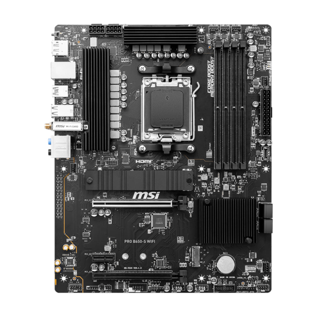 MSI Pro B650-S WIFI DDR5 AMD Ryzen ATX Motherboard - اللوحة الأم - Store 974 | ستور ٩٧٤