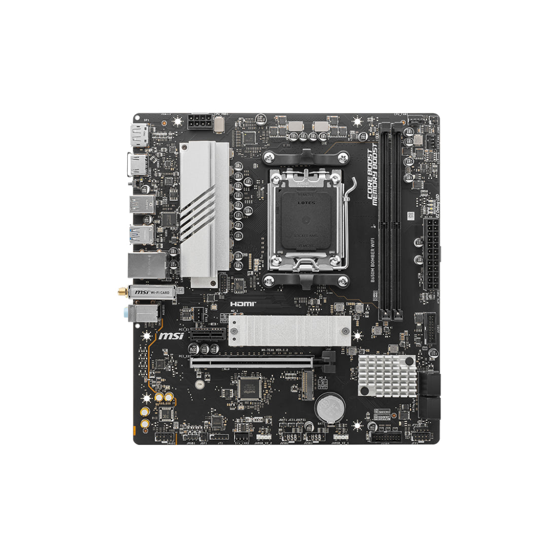MSI B650 Bomber WIFI DDR5 AM5 AMD mATX Gaming Motherboard - اللوحة الأم - Store 974 | ستور ٩٧٤
