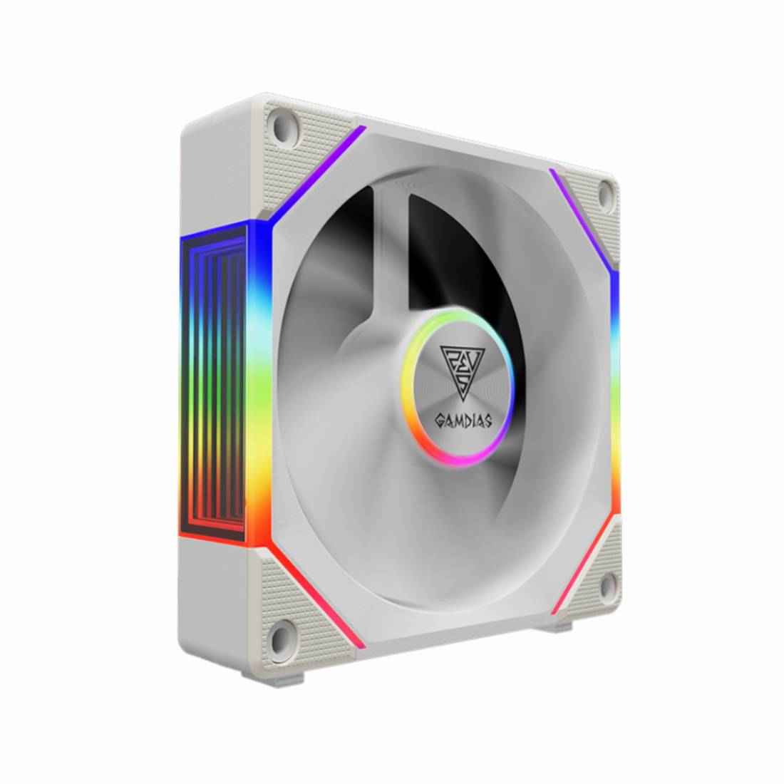 Gamdias AEOLUS P2-1201 PBT Fan Case -White- مروحة تبريد Gamdias AEOLUS P2-1201 PBT Fan Case -White- مروحة تبريد