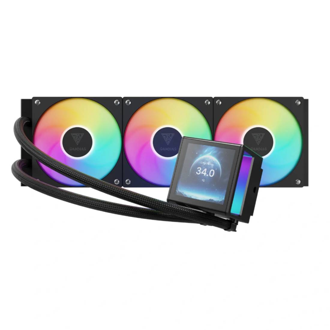 Gamdias Chione P5-360 PWN مروحة التبريد- أسود- ممرد