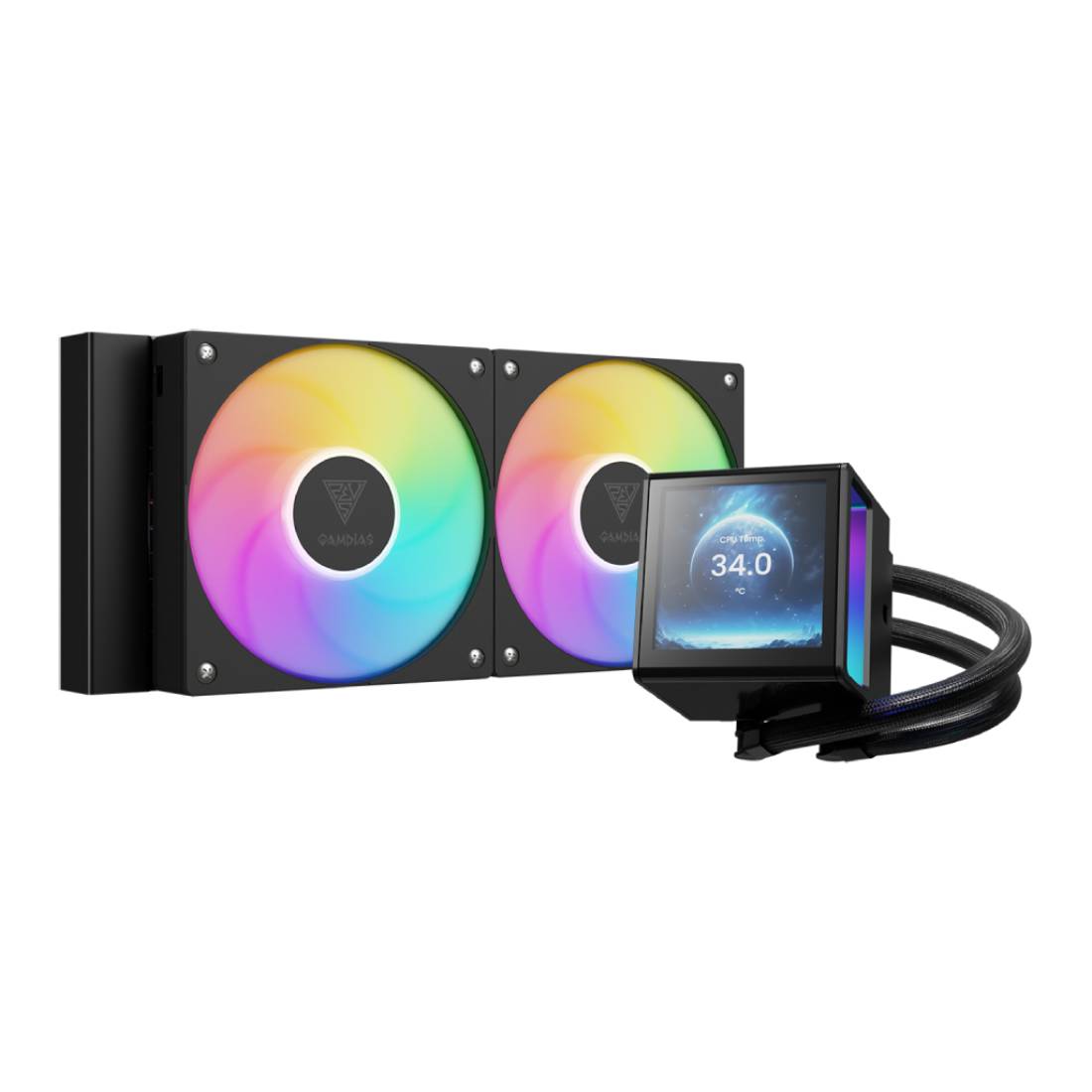 Gamdias CHIONE P5-240 PWN Fan Cooling- Black - مبرد Gamdias CHIONE P5-240 PWN Fan Cooling- Black - مبرد