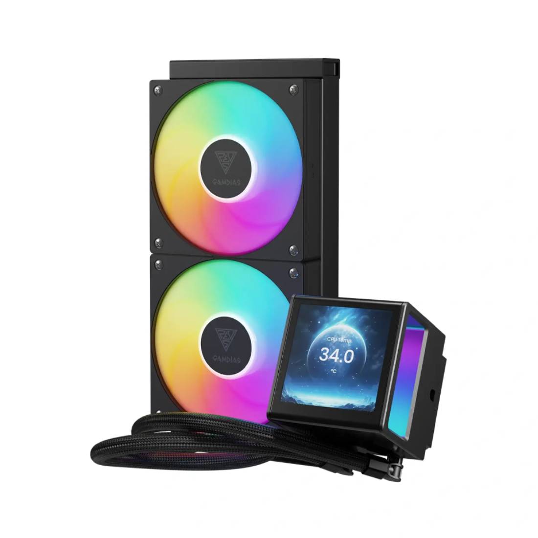 Gamdias CHIONE P5-240 PWN Fan Cooling- Black - مبرد Gamdias CHIONE P5-240 PWN Fan Cooling- Black - مبرد