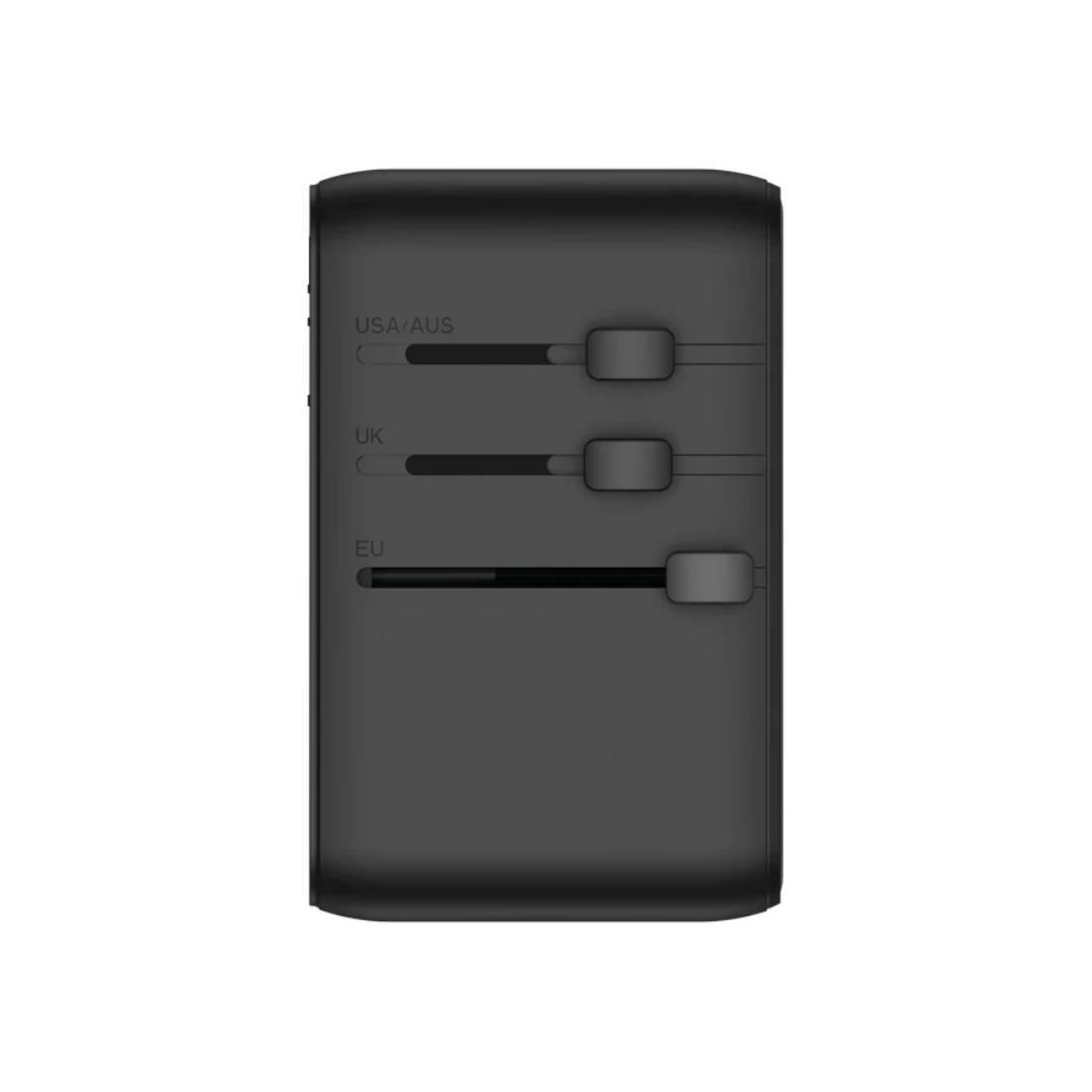 Momax 1-World 25W 3-Port USB-C Cable AC ACPTER AC-Black-mحol Momax 1-World 25W 3-Port USB-C Cable AC ACPTER AC-Black-mحol