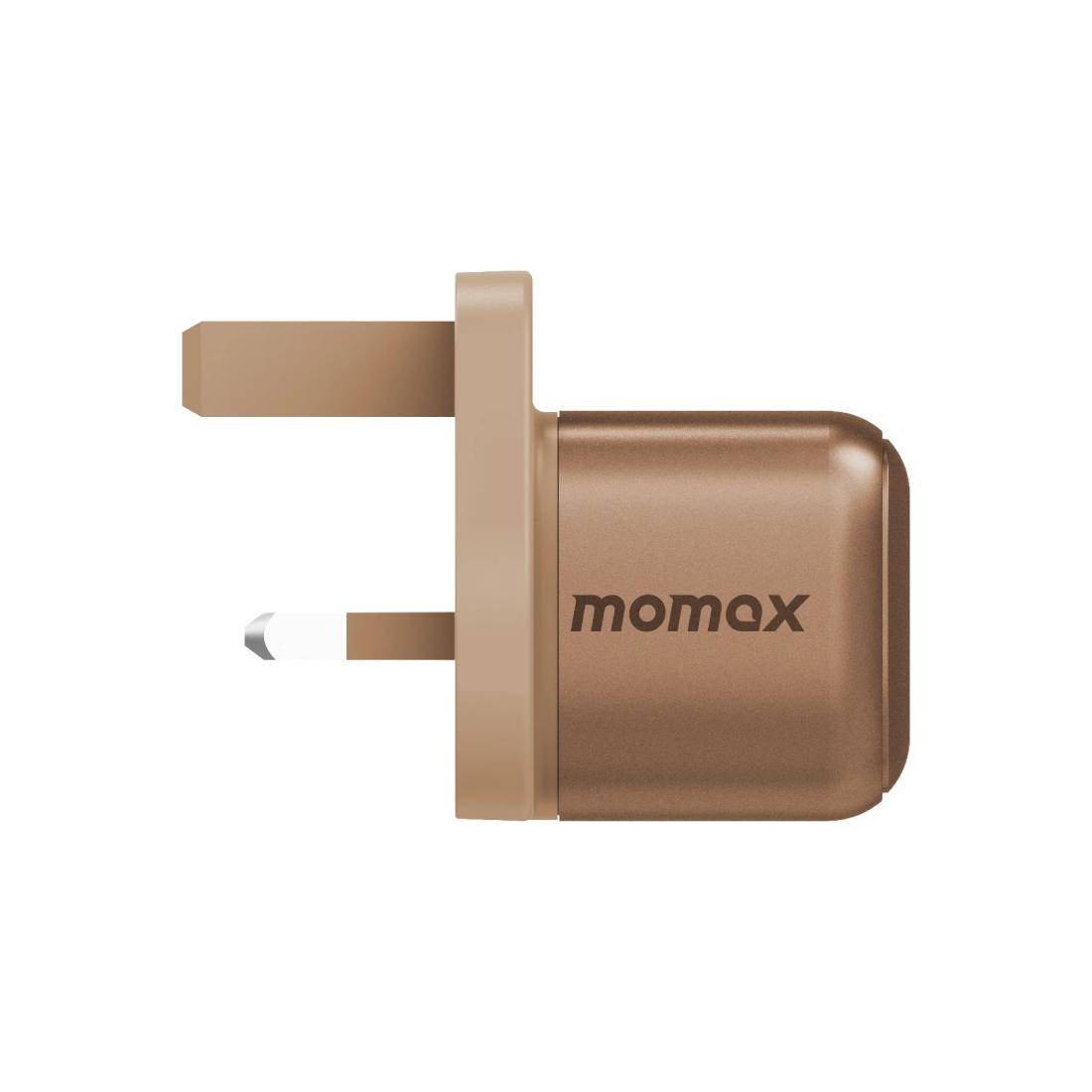 Momax 1 -Charge GAN 30W 2 -Port Charger - Desert Titanium - شaحn Momax 1 -Charge GAN 30W 2 -Port Charger - Desert Titanium - شaحn