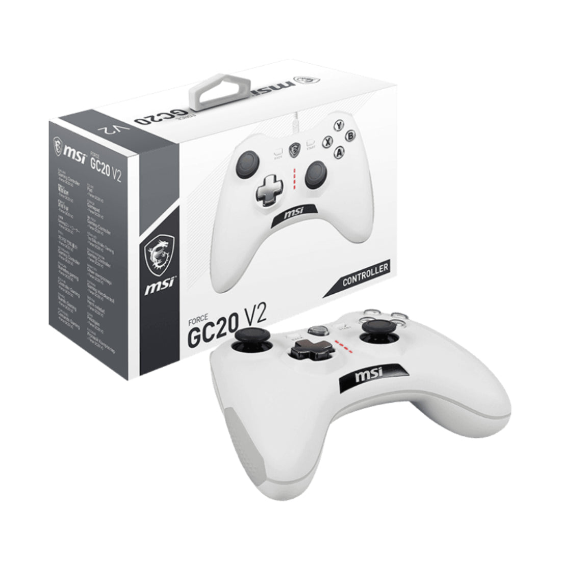 MSI FORCE GC20 V2 Gaming Controller - White - وحدة تحكم - Store 974 | ستور ٩٧٤