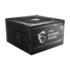 MSI MAG A750GL PCIE5 750W 80Plus Gold ATX Fully Modular Power Supply - Black - مزود طاقة
