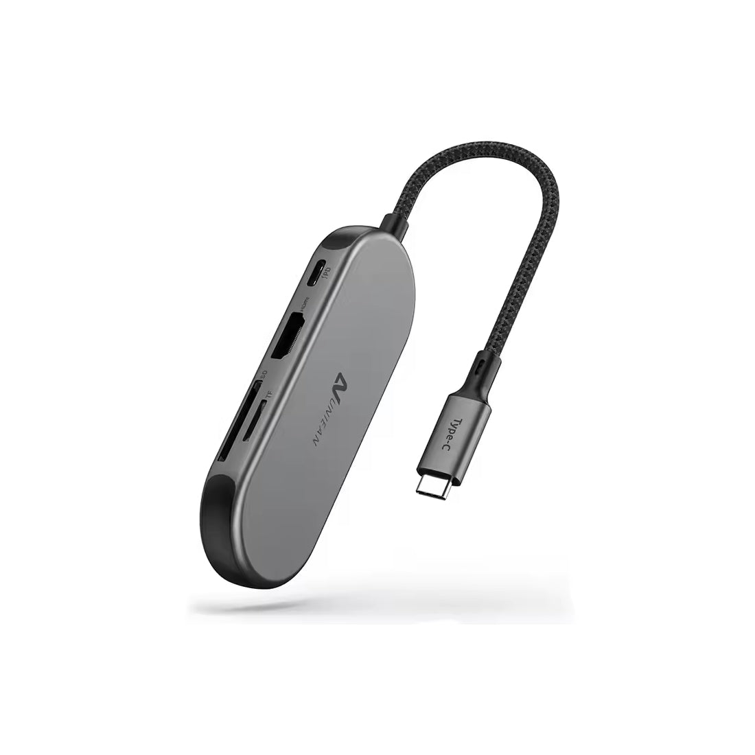 Epic Gamers Multi Port Type C Usb Hub 7 in 1 With Card Reader Usb C Charging Hub - موزع - Store 974 | ستور ٩٧٤