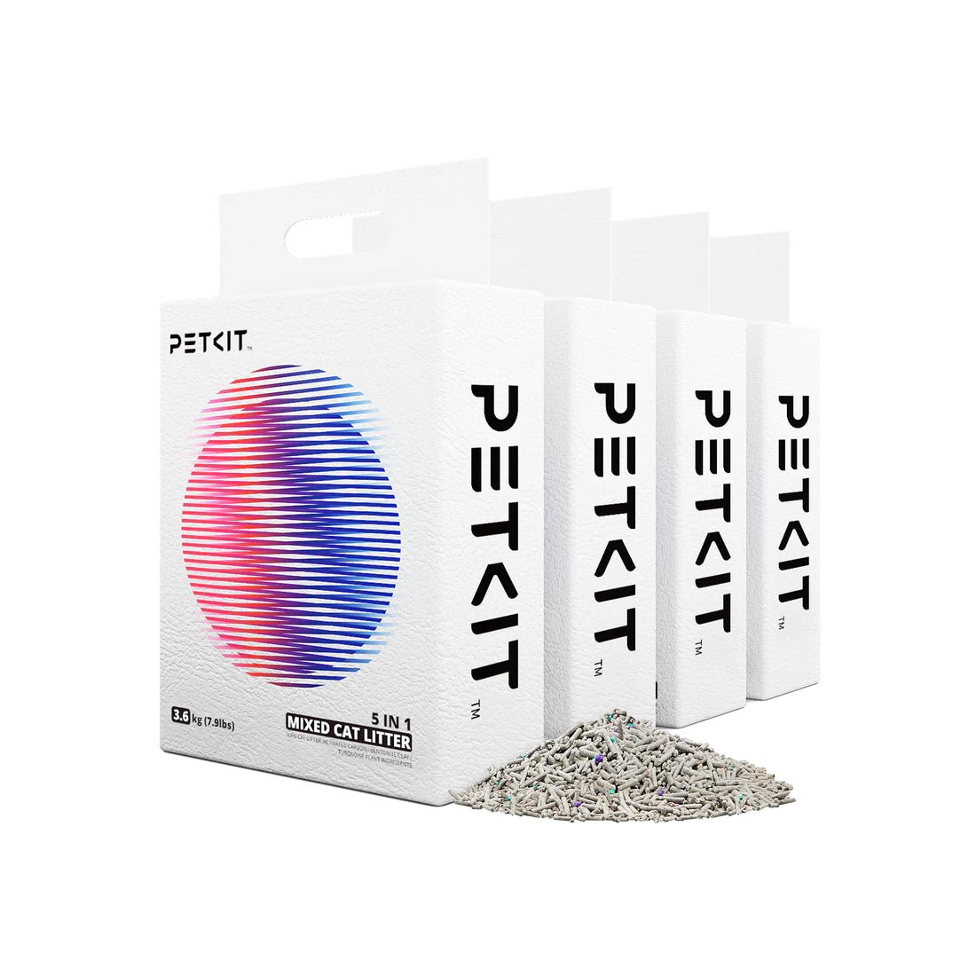 PetKit Flushable Clumping Cat Litters - 4 Bags - اكسسوارات حيوانات أليفة