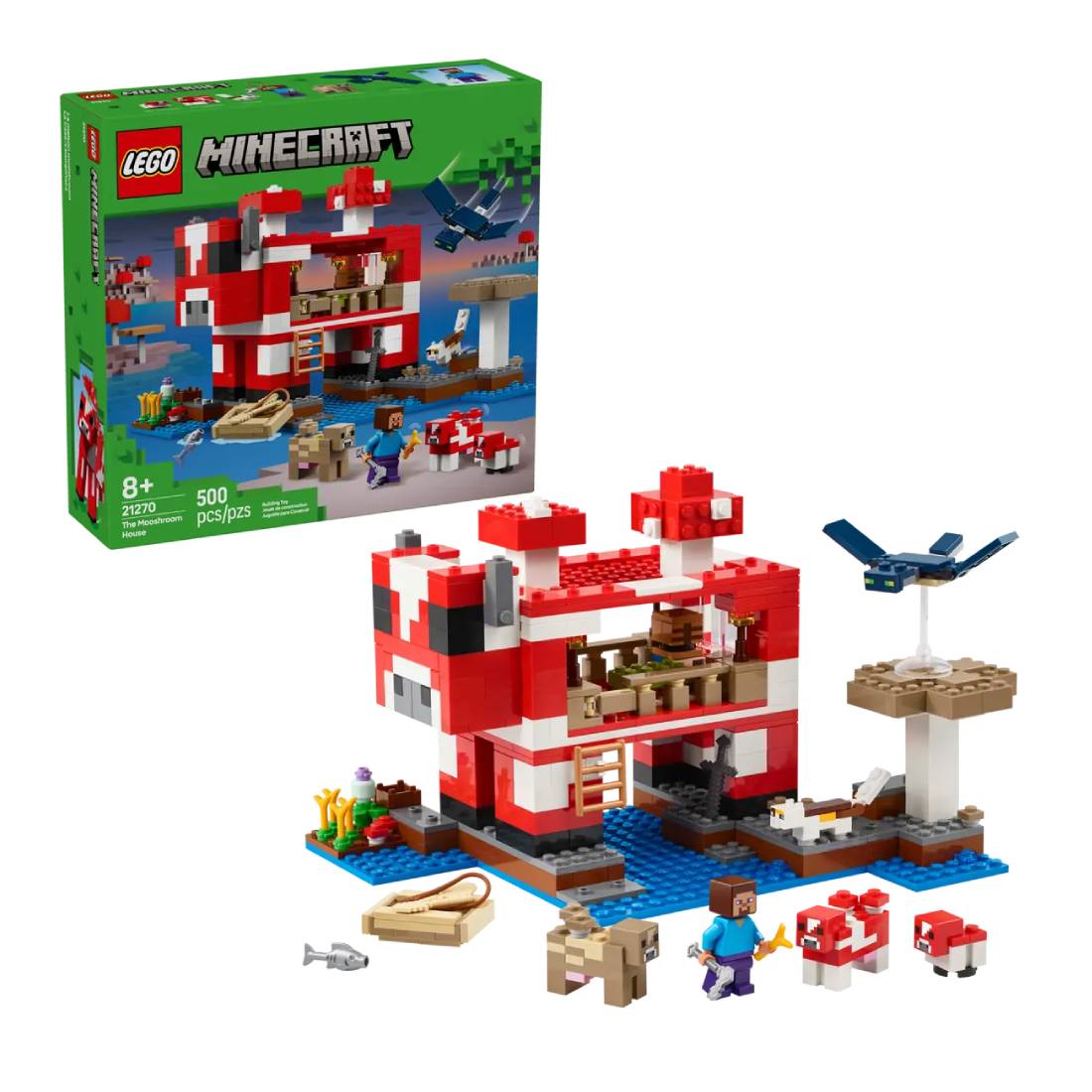 Lego Minecraft The Mooshroom House 21270 - لعبة - Store 974 | ستور ٩٧٤