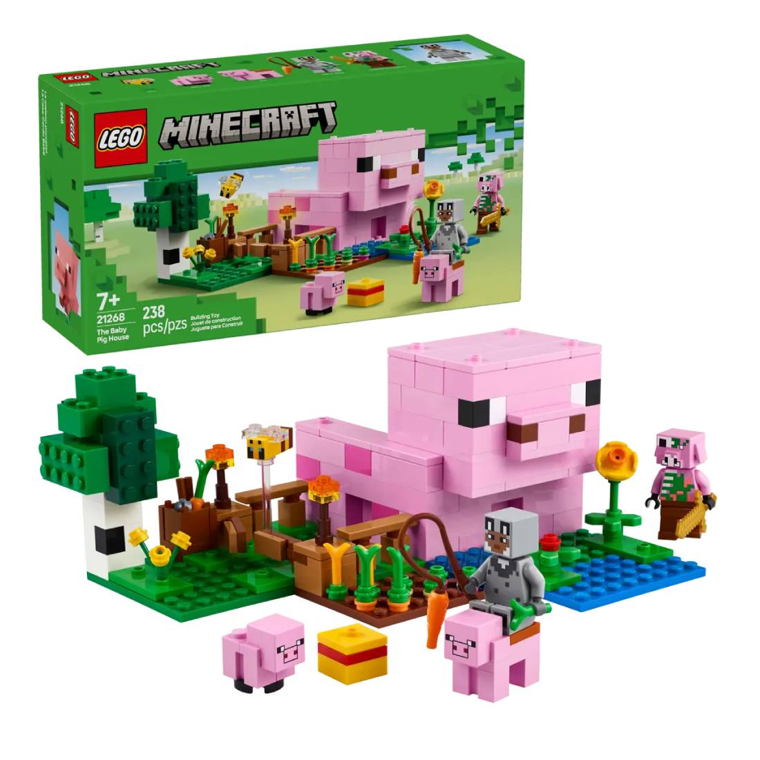 Lego Minecraft The Baby Pig House 21268 - لعبة - Store 974 | ستور ٩٧٤