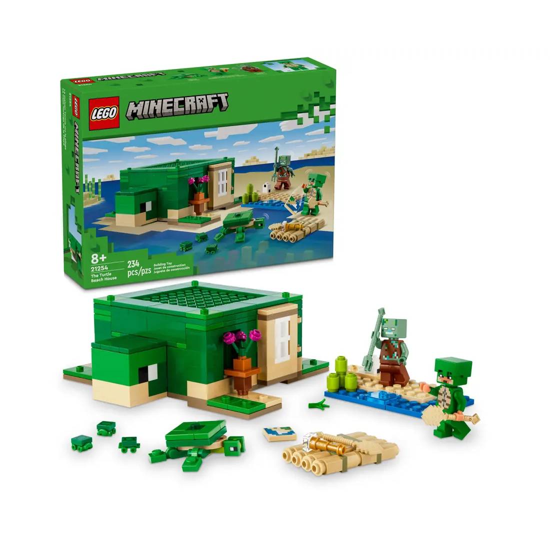 Lego Minecraft The Turtle Beach House 21254 - لعبة - Store 974 | ستور ٩٧٤