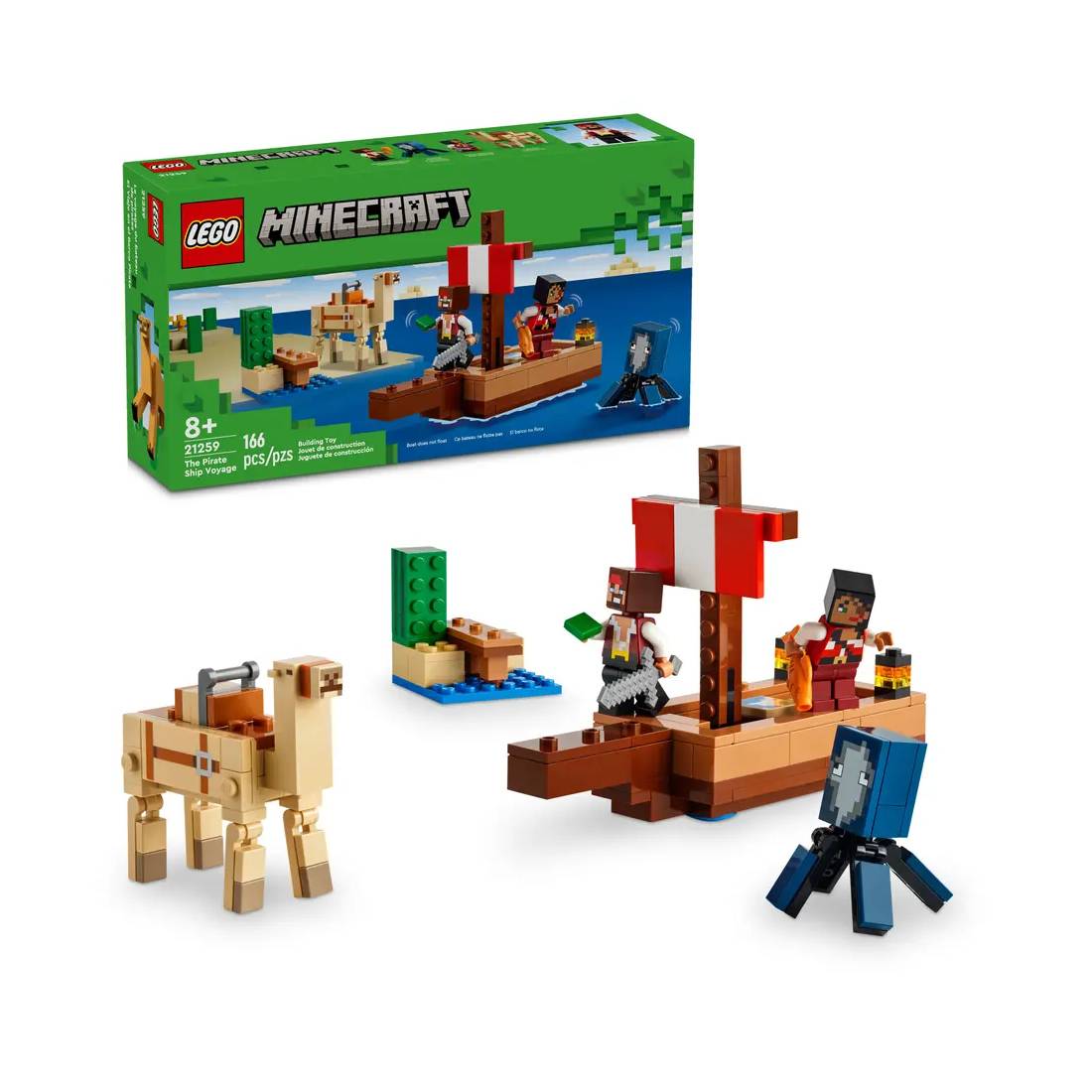 Lego Minecraft The Pirate Ship Voyage 21259 - لعبة - Store 974 | ستور ٩٧٤