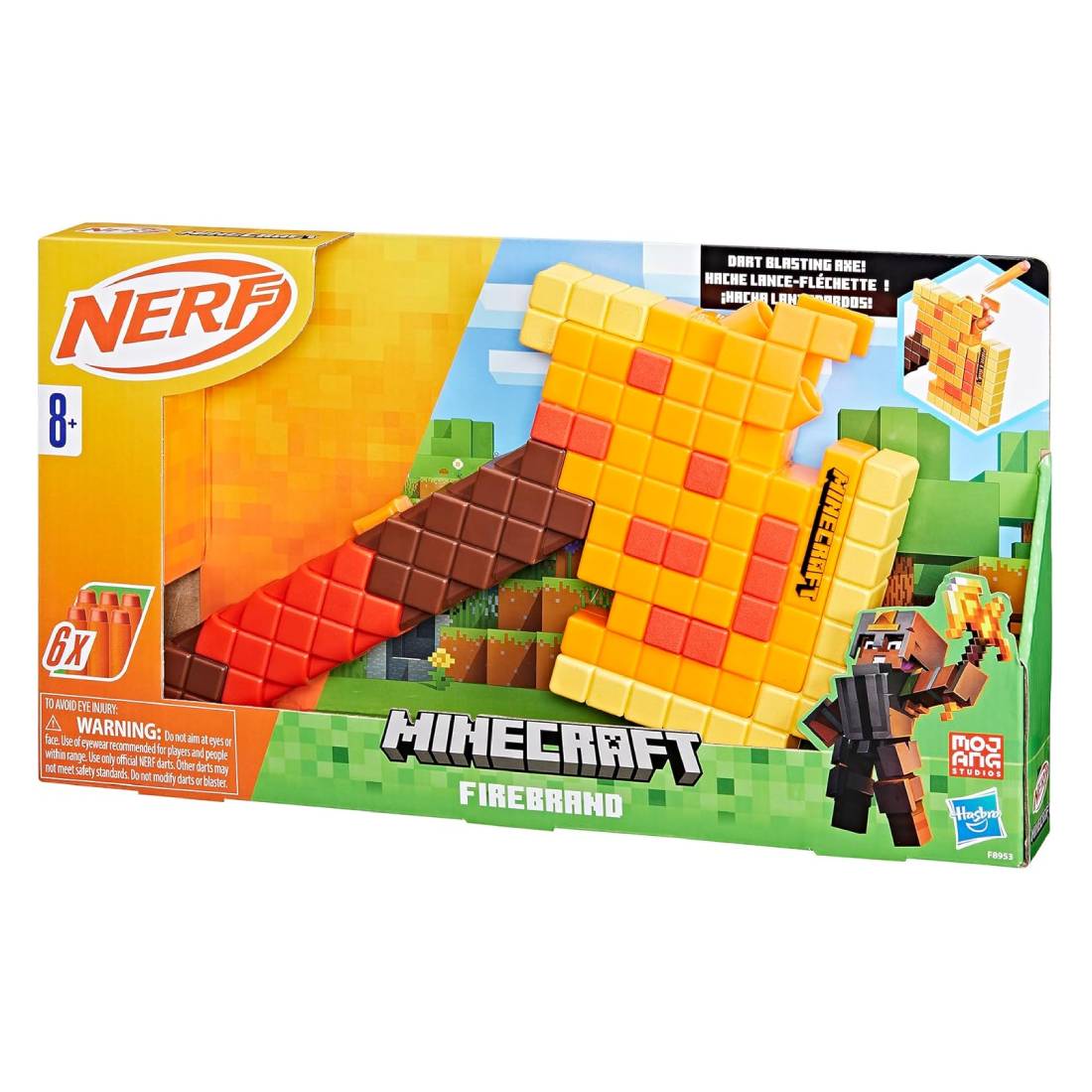Minecraft Nerf Firebrand Dart Blasting Axe - ألعاب Minecraft Nerf Firebrand Dart Blasting Axe - ألعاب