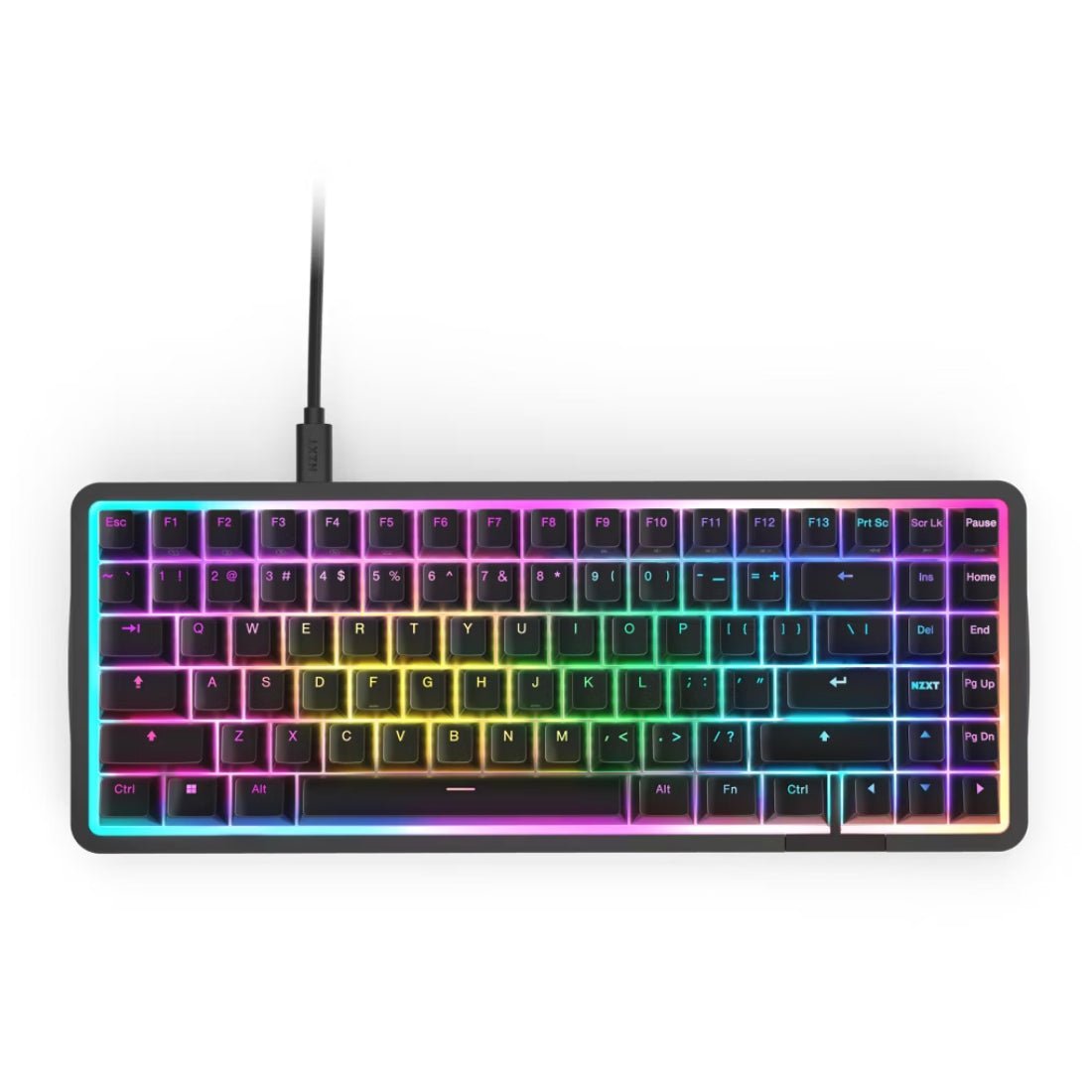 NZXT Function Elite Mini TKL Wired Gaming Keyboard - Black - ﻟﻮﺣﺔ ﻣﻔﺎﺗﻴﺢ NZXT Function Elite Mini TKL Wired Gaming Keyboard - Black - ﻟﻮﺣﺔ ﻣﻔﺎﺗﻴﺢ