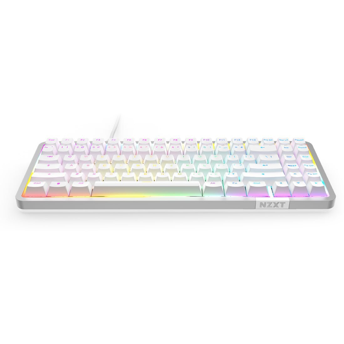 NZXT Function Elite Mini TKL Wired Gaming Keyboard - White - ﻟﻮﺣﺔ ﻣﻔﺎﺗﻴﺢ NZXT Function Elite Mini TKL Wired Gaming Keyboard - White - ﻟﻮﺣﺔ ﻣﻔﺎﺗﻴﺢ