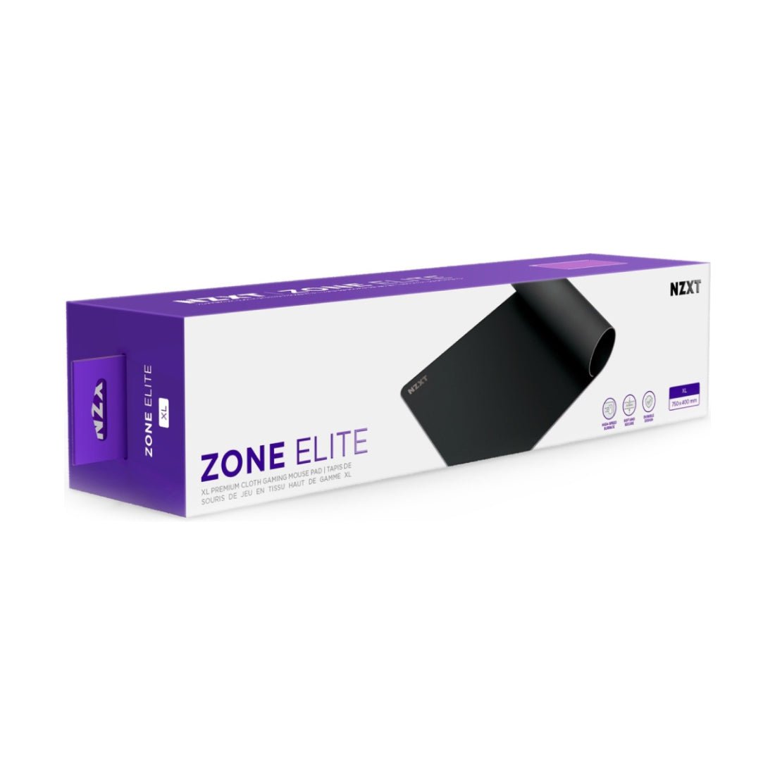 NZXT Zone Elite XL Gaming Mousepad - Black - حصيرة الفأرة NZXT Zone Elite XL Gaming Mousepad - Black - حصيرة الفأرة