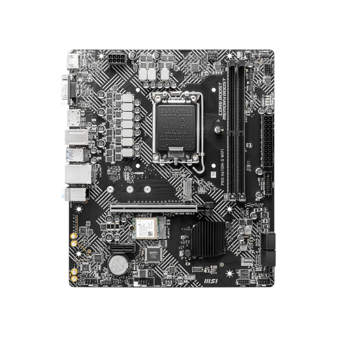 MSI PRO H610M - G WIFI DDR5 LGA 1700 Intel mATX Gaming Motherboard - اللوحة الأم - Store974 Electronics WLL | ستور٩٧٤ للالكترونيات ذ.م.م