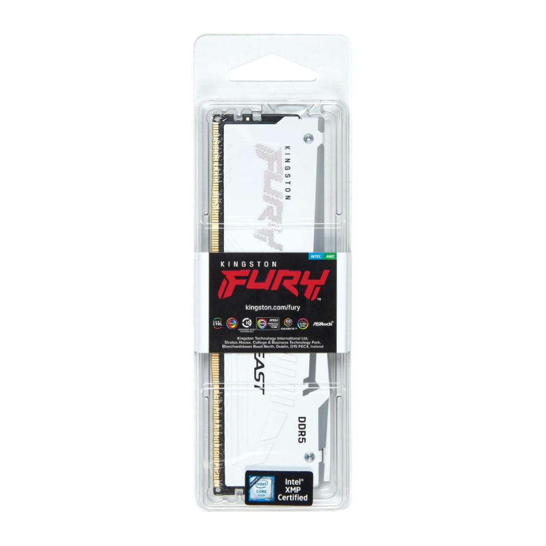 Kingston Fury Beast RGB 16GB CL30 6000Mhz DDR5 RAM - White - ذاكرة عشوائية - Store 974 Electronics WLL  | ستور٩٧٤ للالكترونيات ذ.م.م