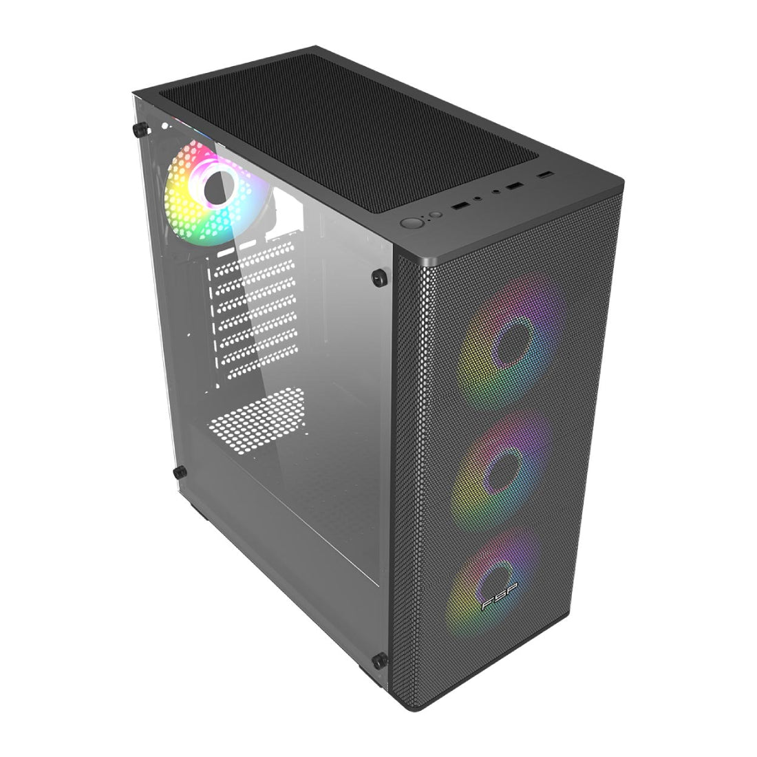 FSP CMT 196 ATX Mid Tower Case - Black - صندوق FSP CMT 196 ATX Mid Tower Case - Black - صندوق