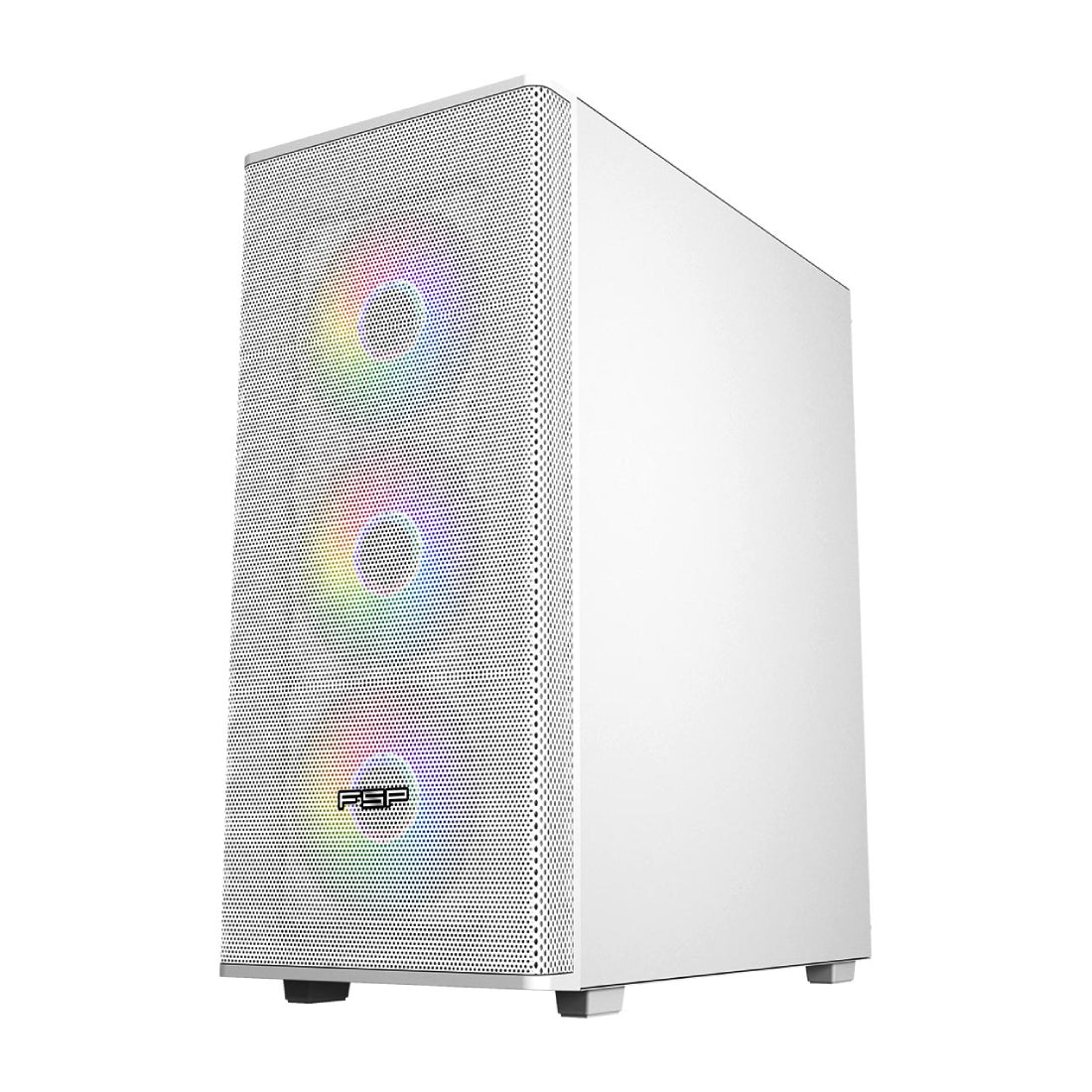 FSP CMT 196 ATX Mid Tower Case - White - صندوق - Store 974 Electronics WLL  | ستور٩٧٤ للالكترونيات ذ.م.م