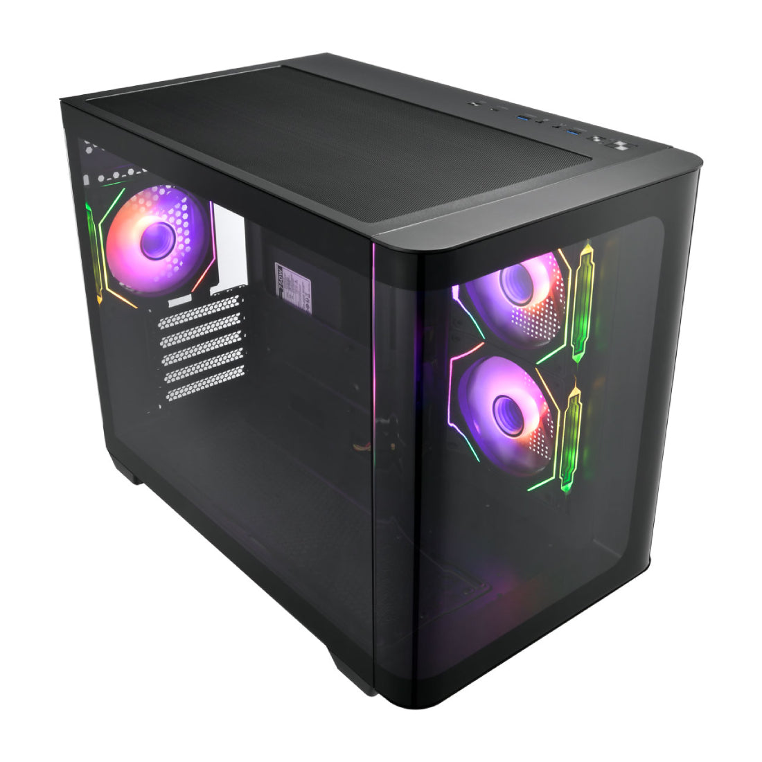 FSP S380 ATX M -ATX Mid Tower Case - Black - صnadoق FSP S380 ATX M -ATX Mid Tower Case - Black - صnadoق