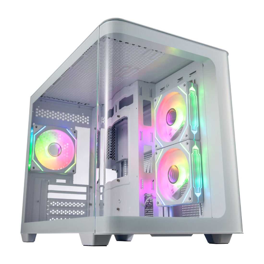 FSP S380 ATX M -ATX Mid Tower Case - White - صnadoق FSP S380 ATX M -ATX Mid Tower Case - White - صnadoق