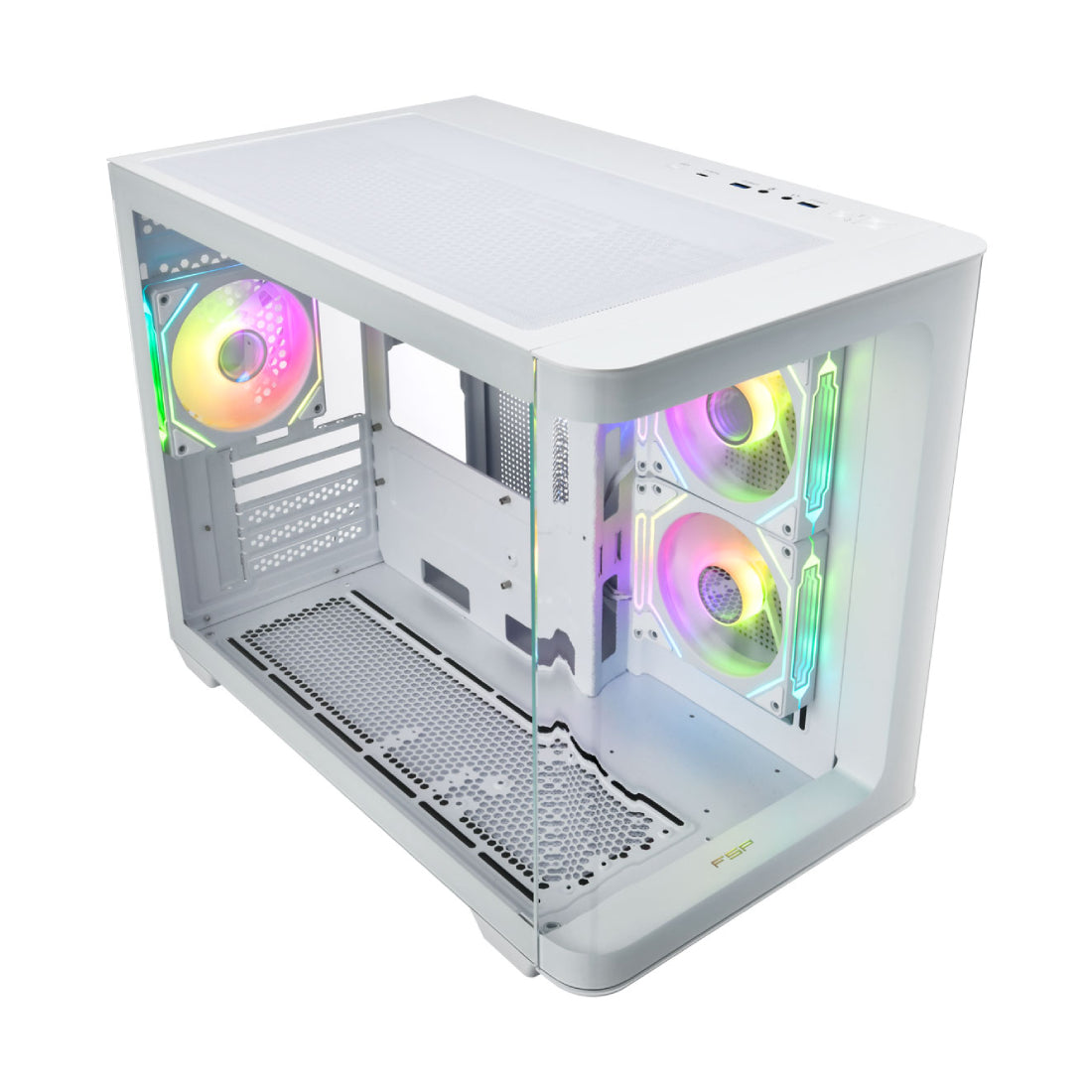 FSP S380 ATX M -ATX Mid Tower Case - White - صnadoق FSP S380 ATX M -ATX Mid Tower Case - White - صnadoق