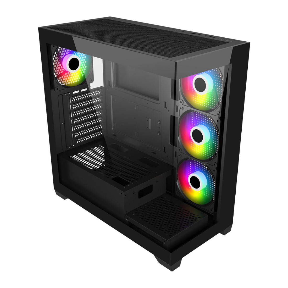 FSP M340 ATX Mid Tower Case - Black - صندوق FSP M340 ATX Mid Tower Case - Black - صندوق