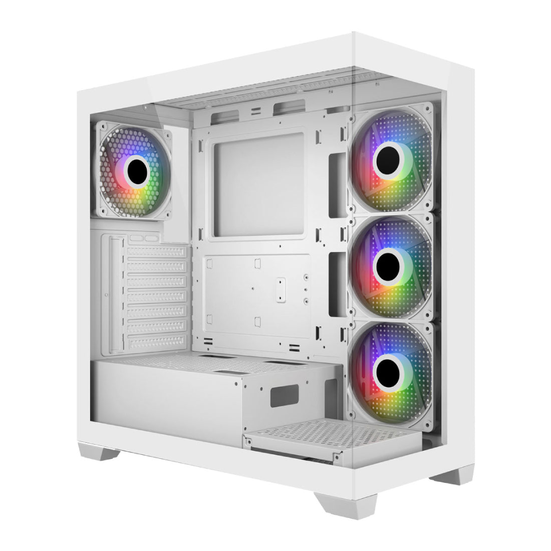 FSP M340 ATX Mid Tower Case - White - صندوق FSP M340 ATX Mid Tower Case - White - صندوق
