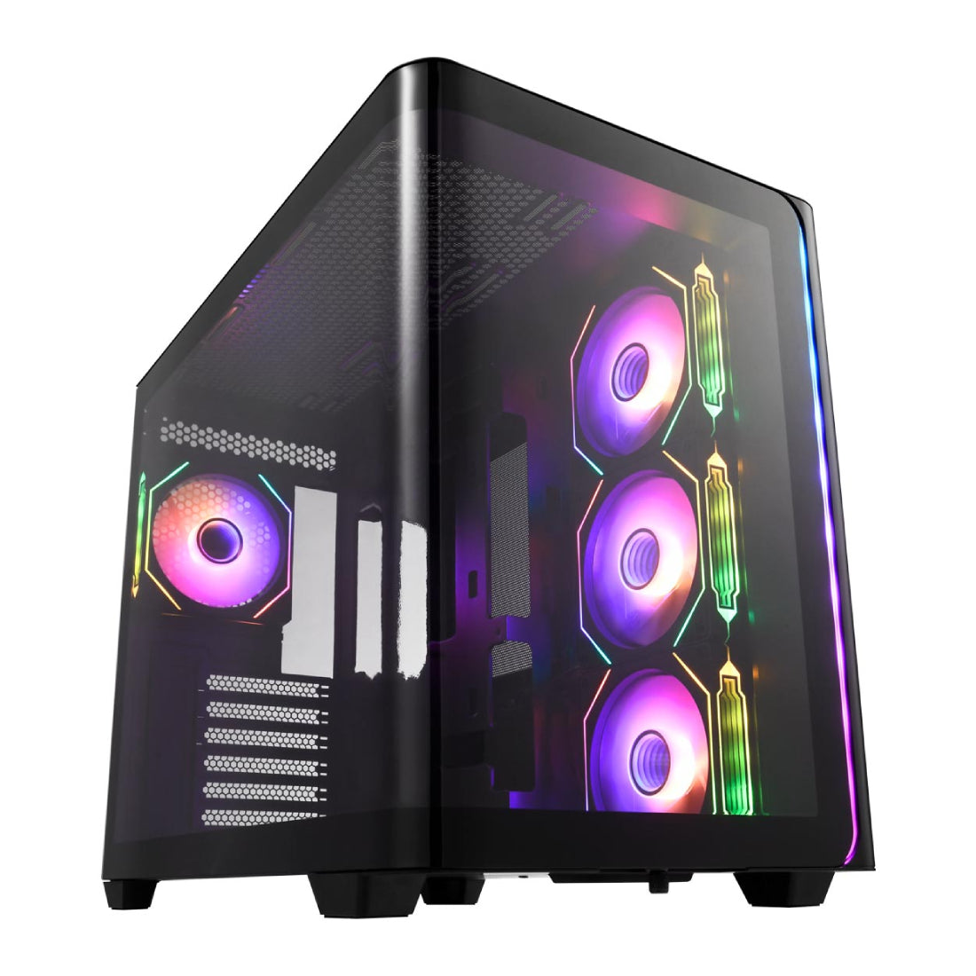 FSP M580 ATX Mid Tower Case - Black - صندوق FSP M580 ATX Mid Tower Case - Black - صندوق