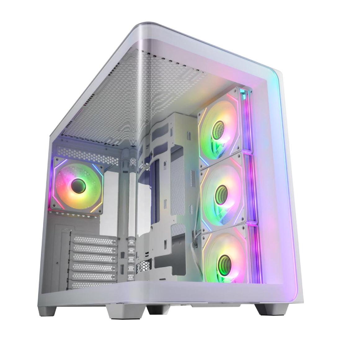 FSP M580 ATX Mid Tower Case - White - صندوق FSP M580 ATX Mid Tower Case - White - صندوق