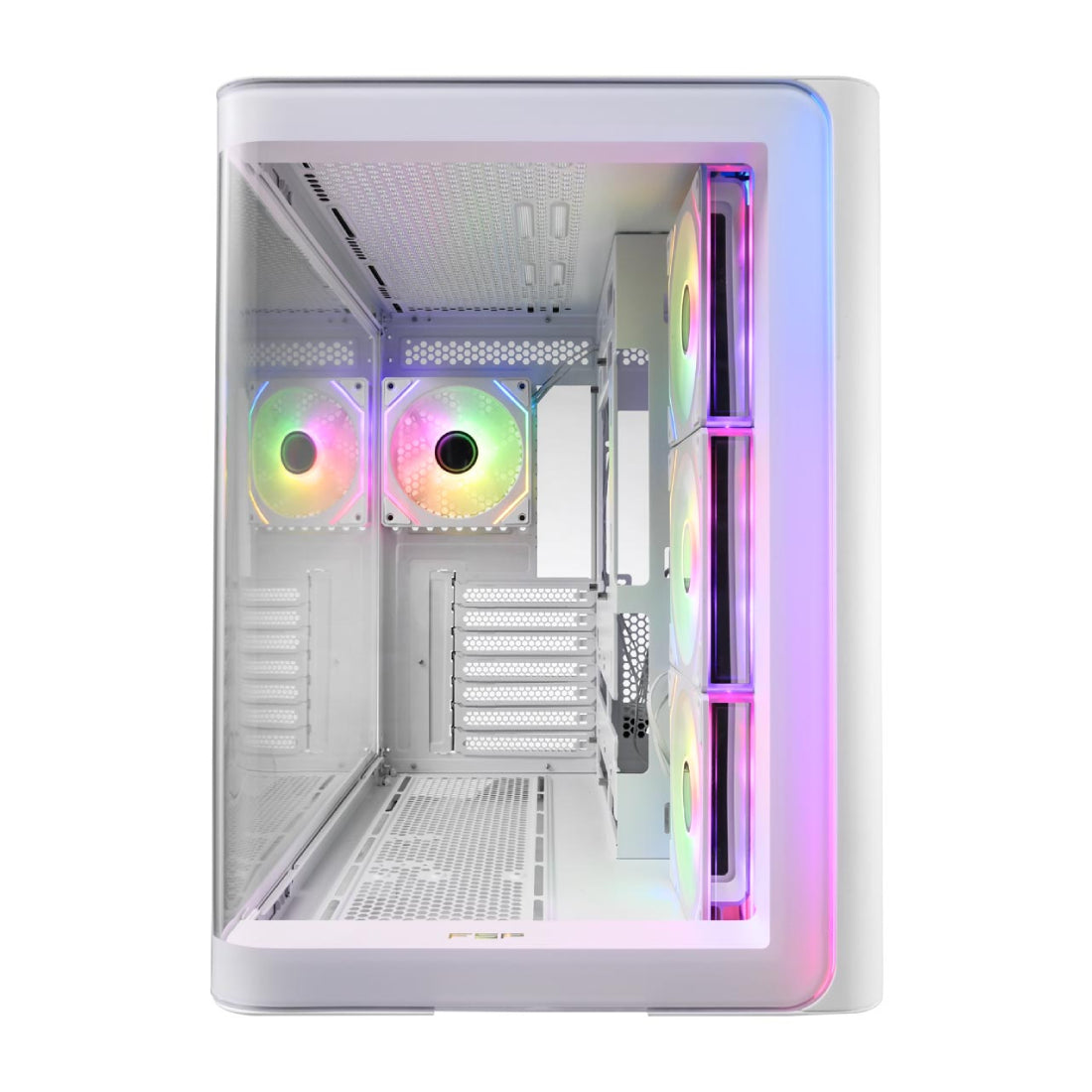 FSP M580 ATX Mid Tower Case - White - صندوق FSP M580 ATX Mid Tower Case - White - صندوق