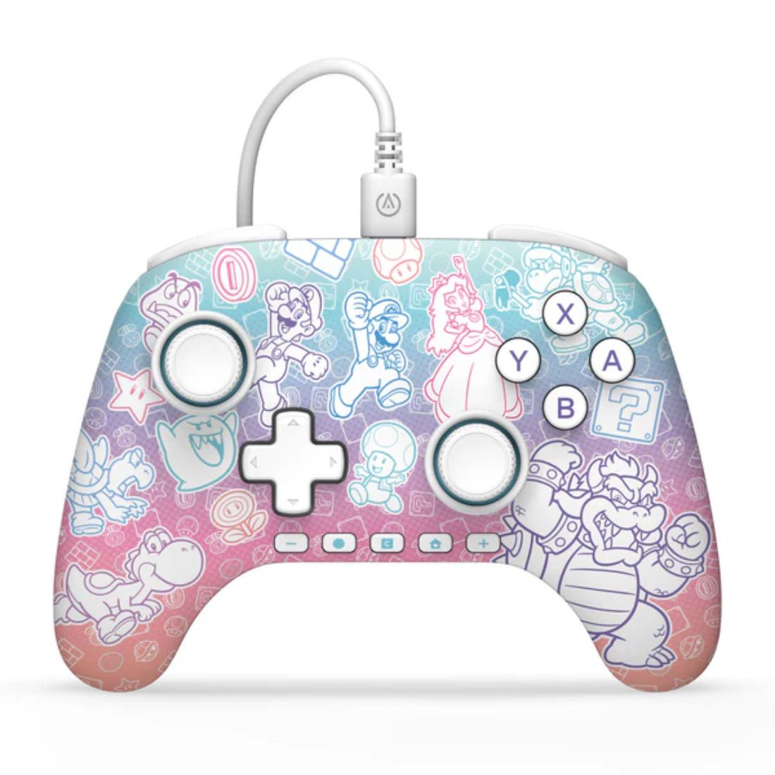 Nintendo Switch 2 PowerA Advantage Wired Controller - Mushroom Kingdom - أداة تحكم Nintendo Switch 2 PowerA Advantage Wired Controller - Mushroom Kingdom - أداة تحكم