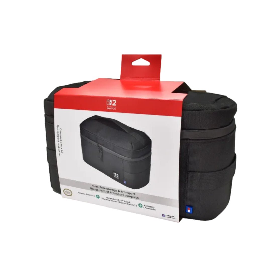 Hori Nintendo Switch 2 Compact Carry All Case - Black - اكسسوارات - Store 974 Electronics WLL | ستور٩٧٤ للالكترونيات ذ.م.م