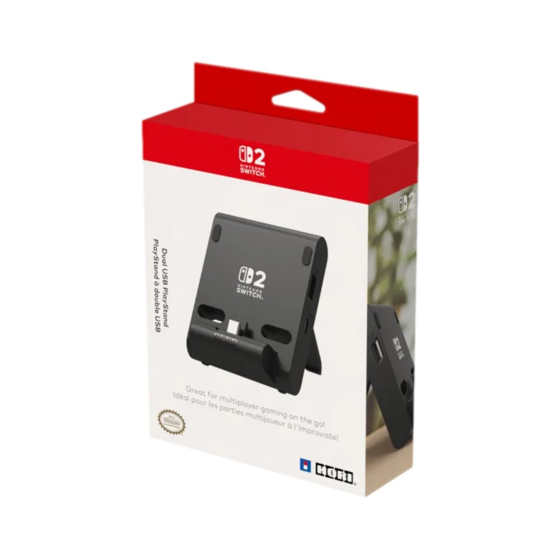 Hori Nintendo Switch 2 Dual USB Playstand - Black - اكسسوارات Hori Nintendo Switch 2 Dual USB Playstand - Black - اكسسوارات