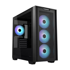 Asus A21 Plus ARGB Micro ATX Case - Black - صندوق