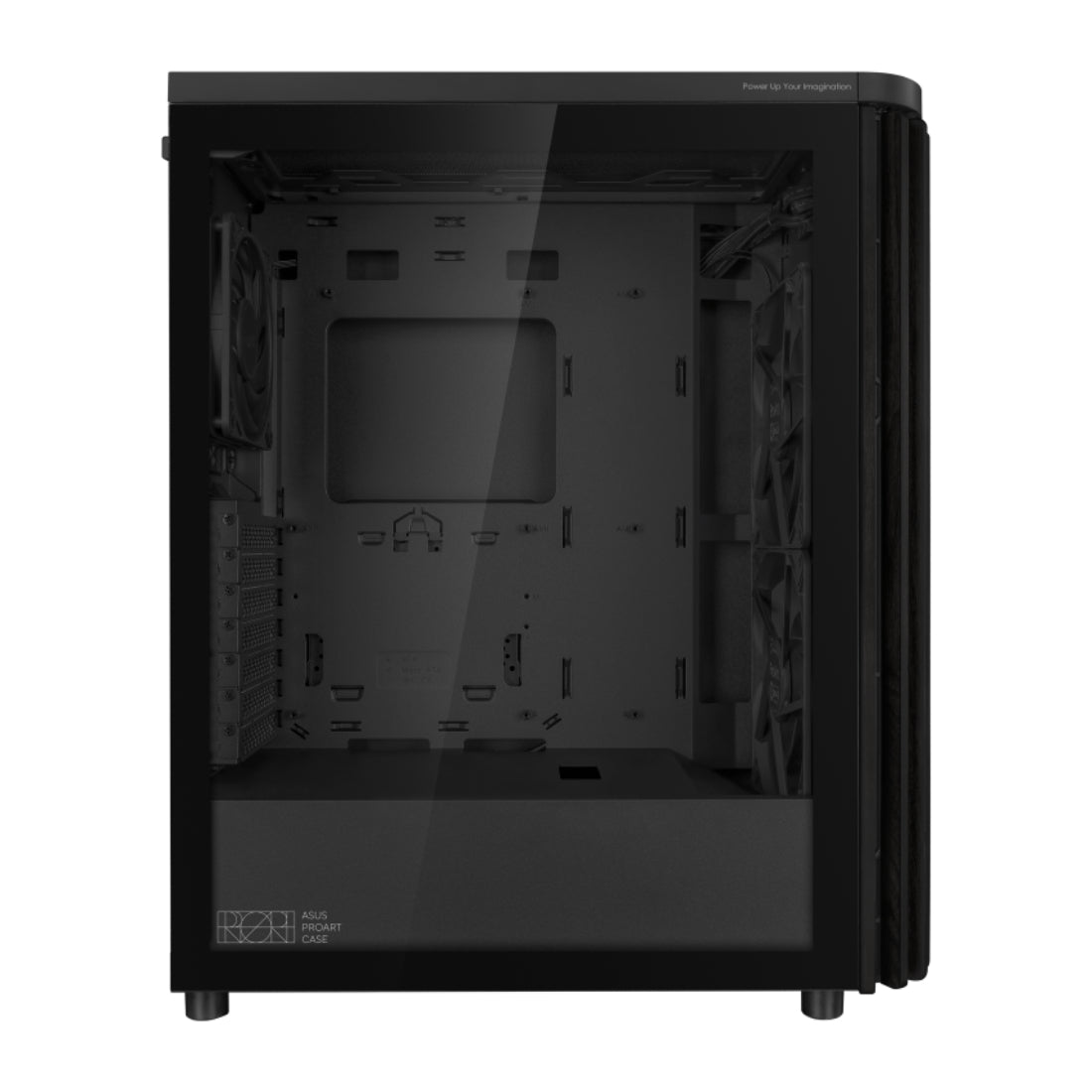 Asus ProArt PA401 Tempered Glass Panel ATX Mid Tower Case - Wood Edition - صندوق Asus ProArt PA401 Tempered Glass Panel ATX Mid Tower Case - Wood Edition - صندوق