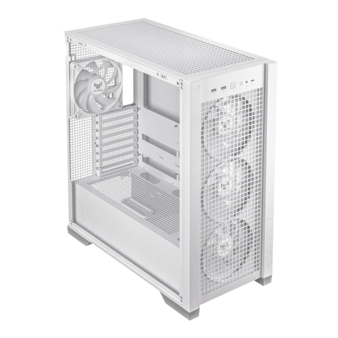 Asus TUF Gaming GT302 Mid Tower Case - White - صندوق - Store 974 Electronics WLL | ستور٩٧٤ للالكترونيات ذ.م.م