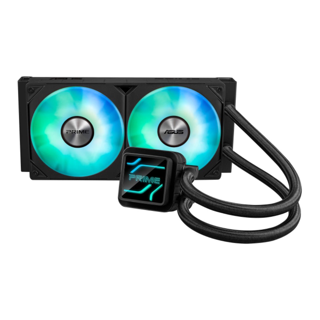 Asus Prime LC 240 ARGB AIO Liquid CPU Cooler - Black - مبرد Asus Prime LC 240 ARGB AIO Liquid CPU Cooler - Black - مبرد