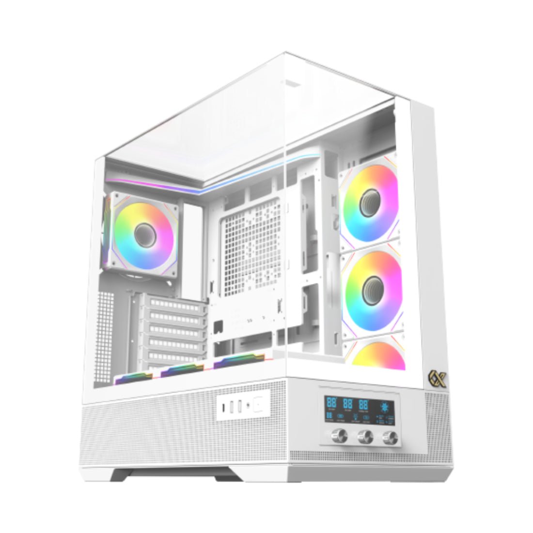Xigmatek Vision Arctic ARGB Mid Tower Case - White - صندوق Xigmatek Vision Arctic ARGB Mid Tower Case - White - صندوق