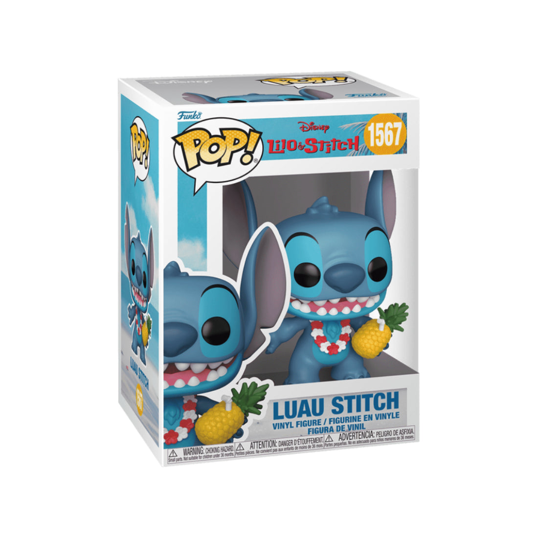 Funko Pop! Disney: Lilo and Stitch - Luau Stitch #1567 - دمية - Store 974 Electronics WLL  | ستور٩٧٤ للالكترونيات ذ.م.م