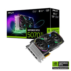 PNY GeForce RTX™ 5070Ti 16GB ARGB Overclocked GDDR7 Triple Fan Graphics Card - كرت شاشة