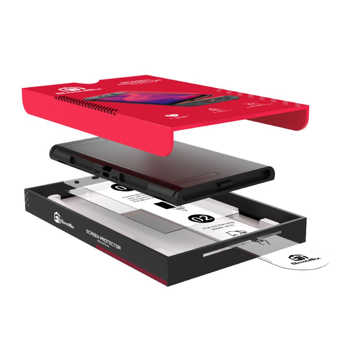 Gamertek Nintendo Switch 2 Screen Protector - اكسسوارات - Store 974 Electronics WLL | ستور٩٧٤ للالكترونيات ذ.م.م