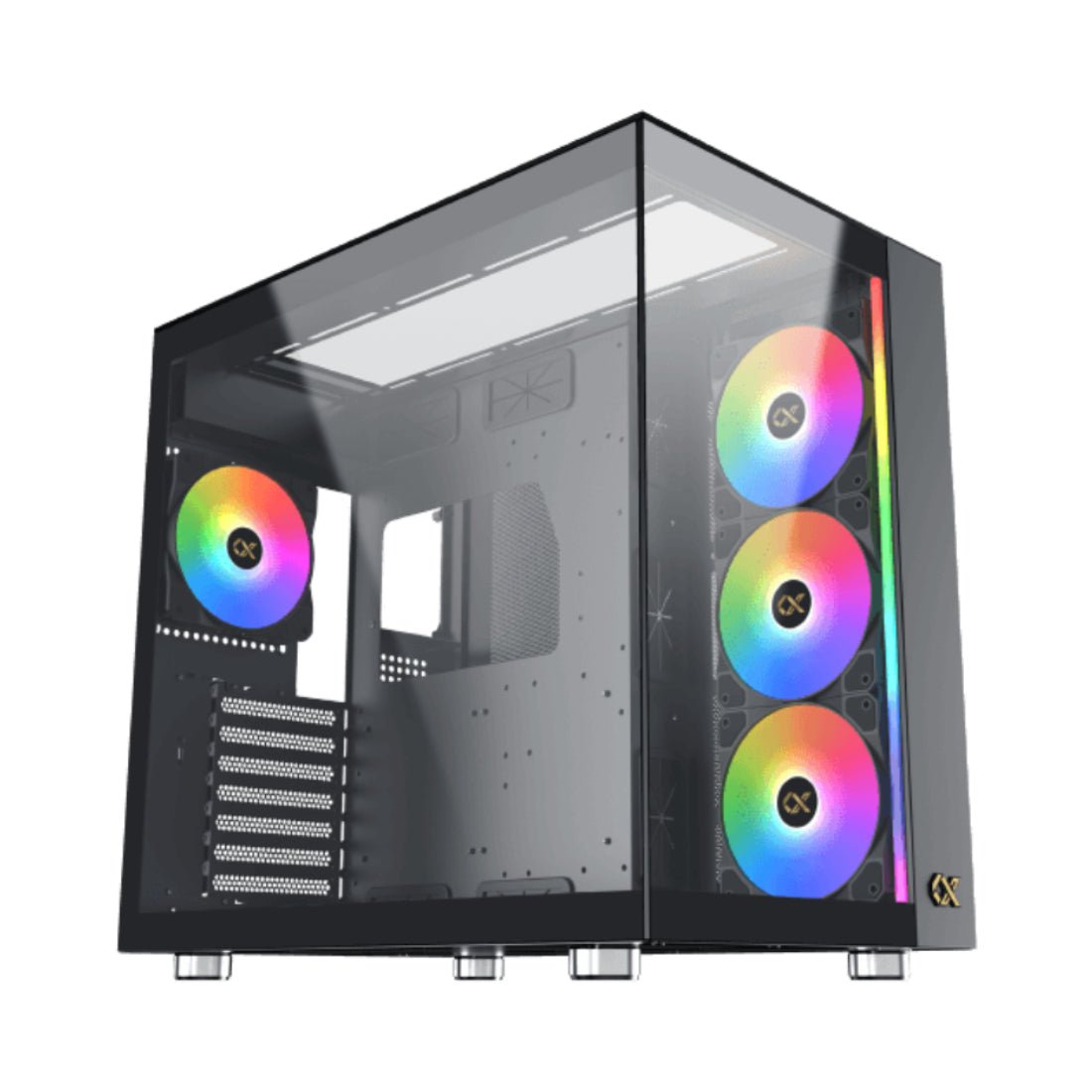 Xigmatek Aqua Ultra Tempered Glass E - ATX Mid Tower Case - Black - صندوق - Store974 Electronics WLL | ستور٩٧٤ للالكترونيات ذ.م.م
