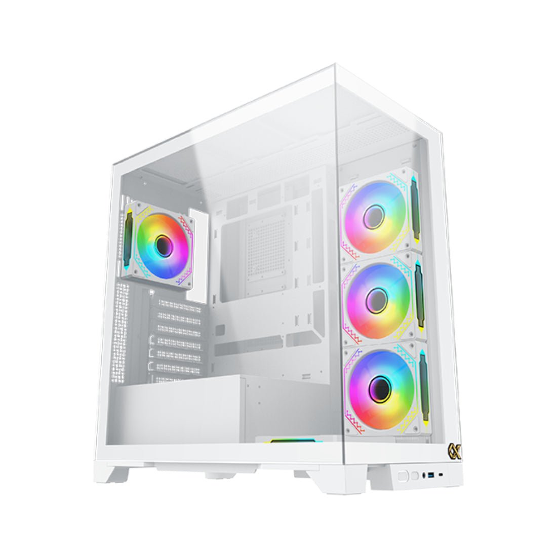 Xigmatek Endorphin Ultra Tempered Glass E - ATX Mid Tower Case - Arctic - صندوق - Store974 Electronics WLL | ستور٩٧٤ للالكترونيات ذ.م.م