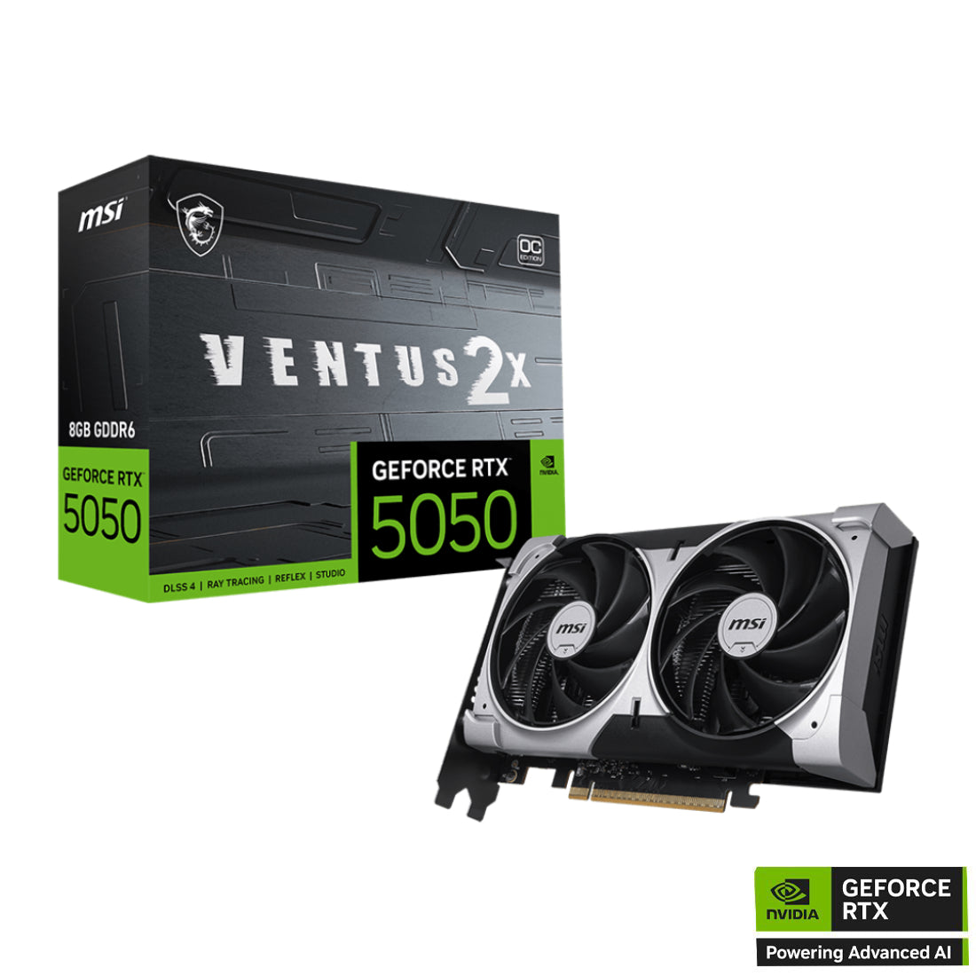 MSI Geforce RTX ™ 5050 8G Ventus 2x OC Card - MSI Geforce RTX ™ 5050 8G Ventus 2x OC Card -