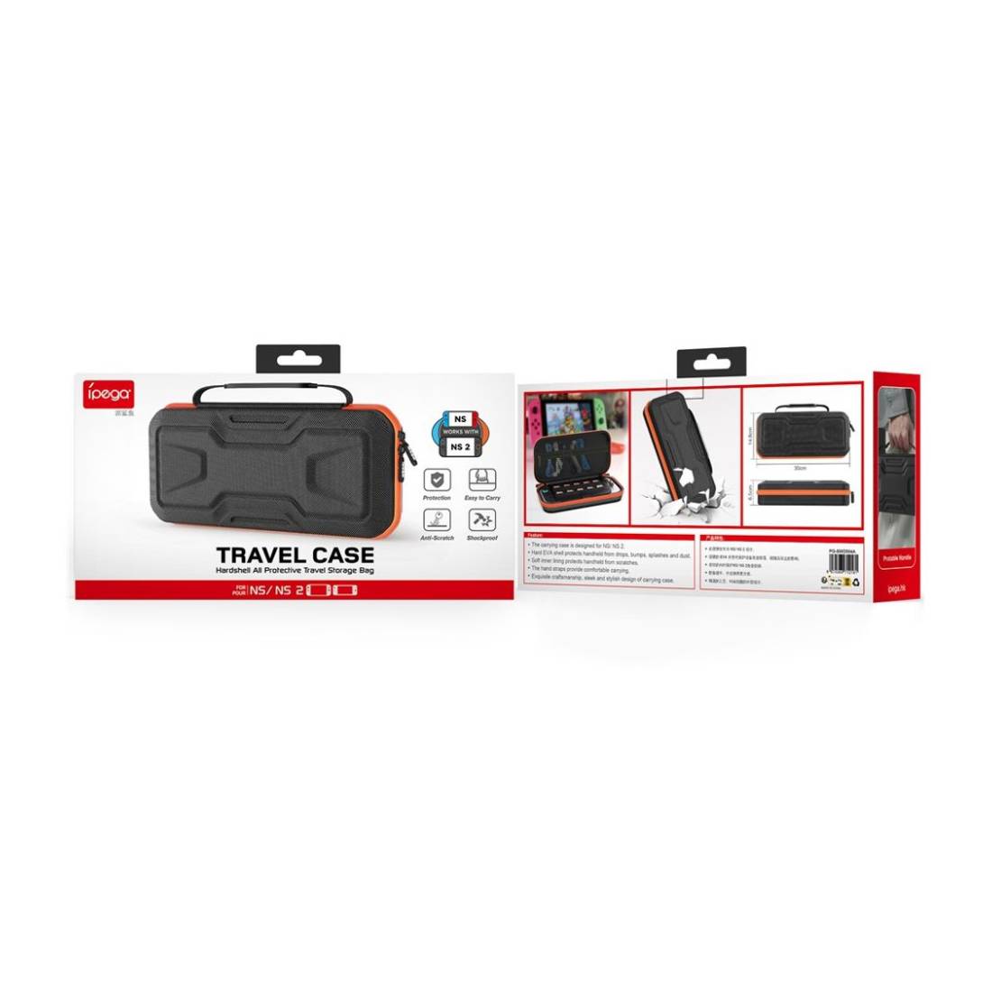 Nintendo Switch 2 EVA Hard Travel Case - Black - اكسسوارات - Store974 Electronics WLL | ستور٩٧٤ للالكترونيات ذ.م.م