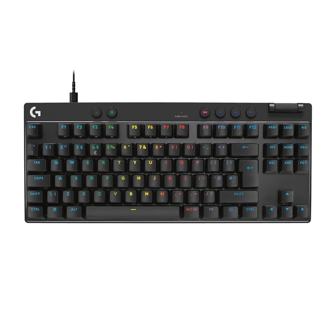 Logitech Pro X TKL Rapid Wired Gaming Keyboard - Black - لوحة مفاتيح Logitech Pro X TKL Rapid Wired Gaming Keyboard - Black - لوحة مفاتيح